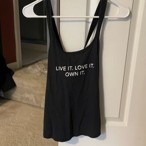 Women’s black Under Armour work out tank top. Size XS.